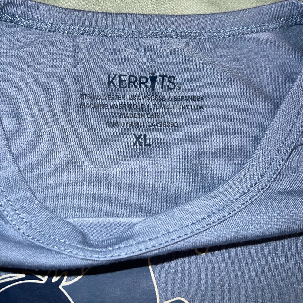 Kerrits blue girls horse riding XL T-Shirt EUC - Picture 2 of 4